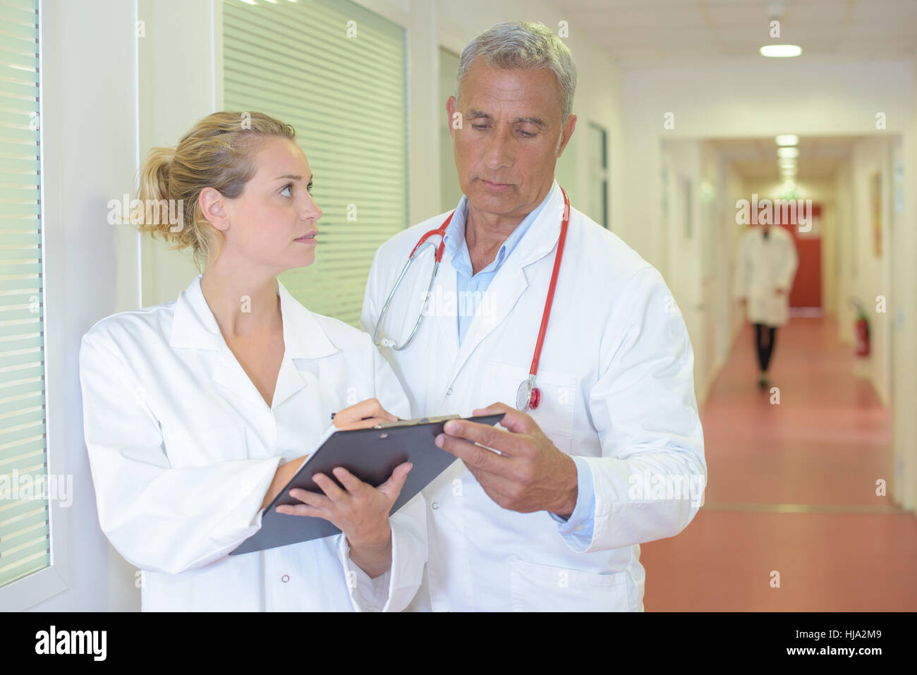 Nurse and doctor Stock Photo - Alamy