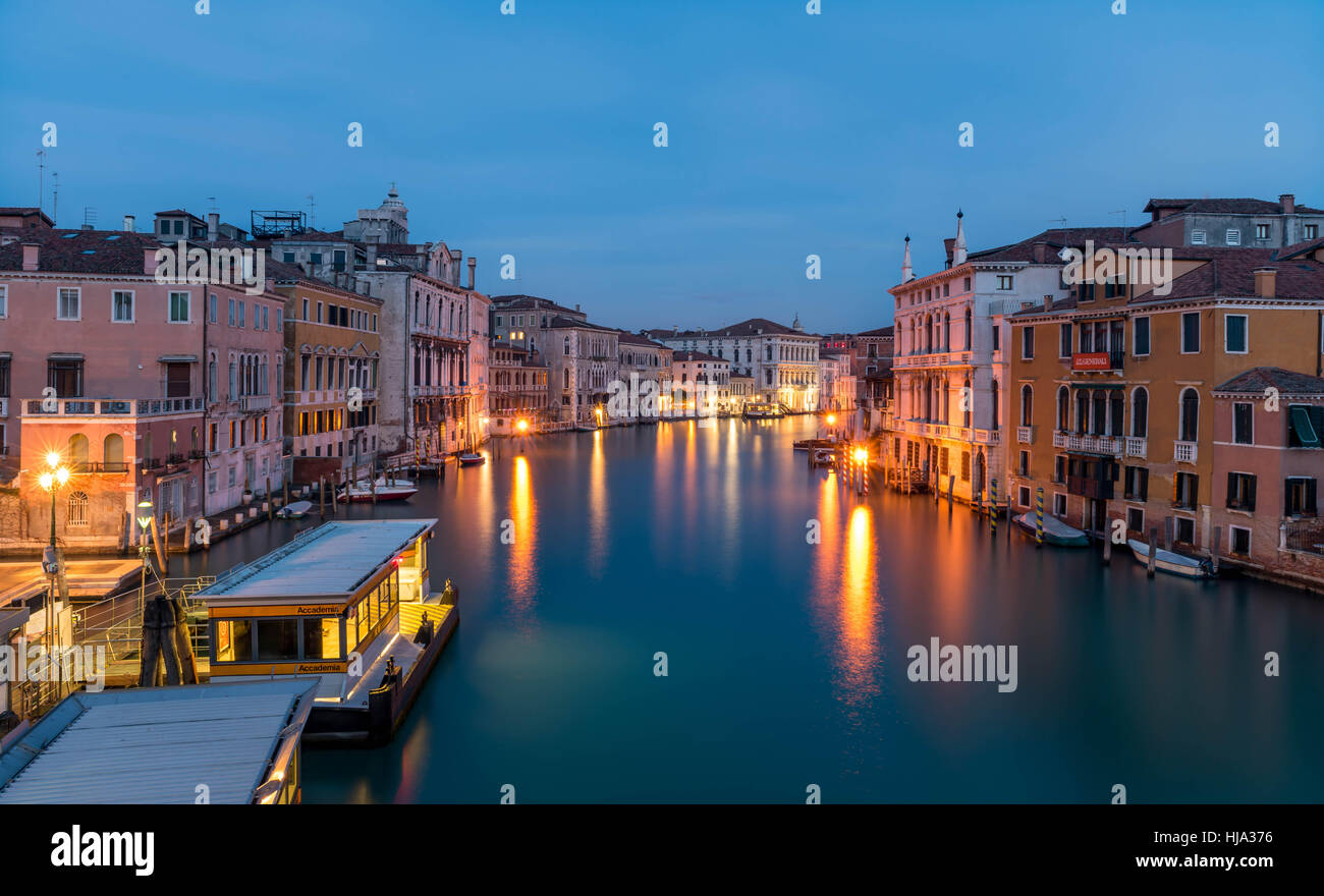 Venice Canal Dawn Stock Photo