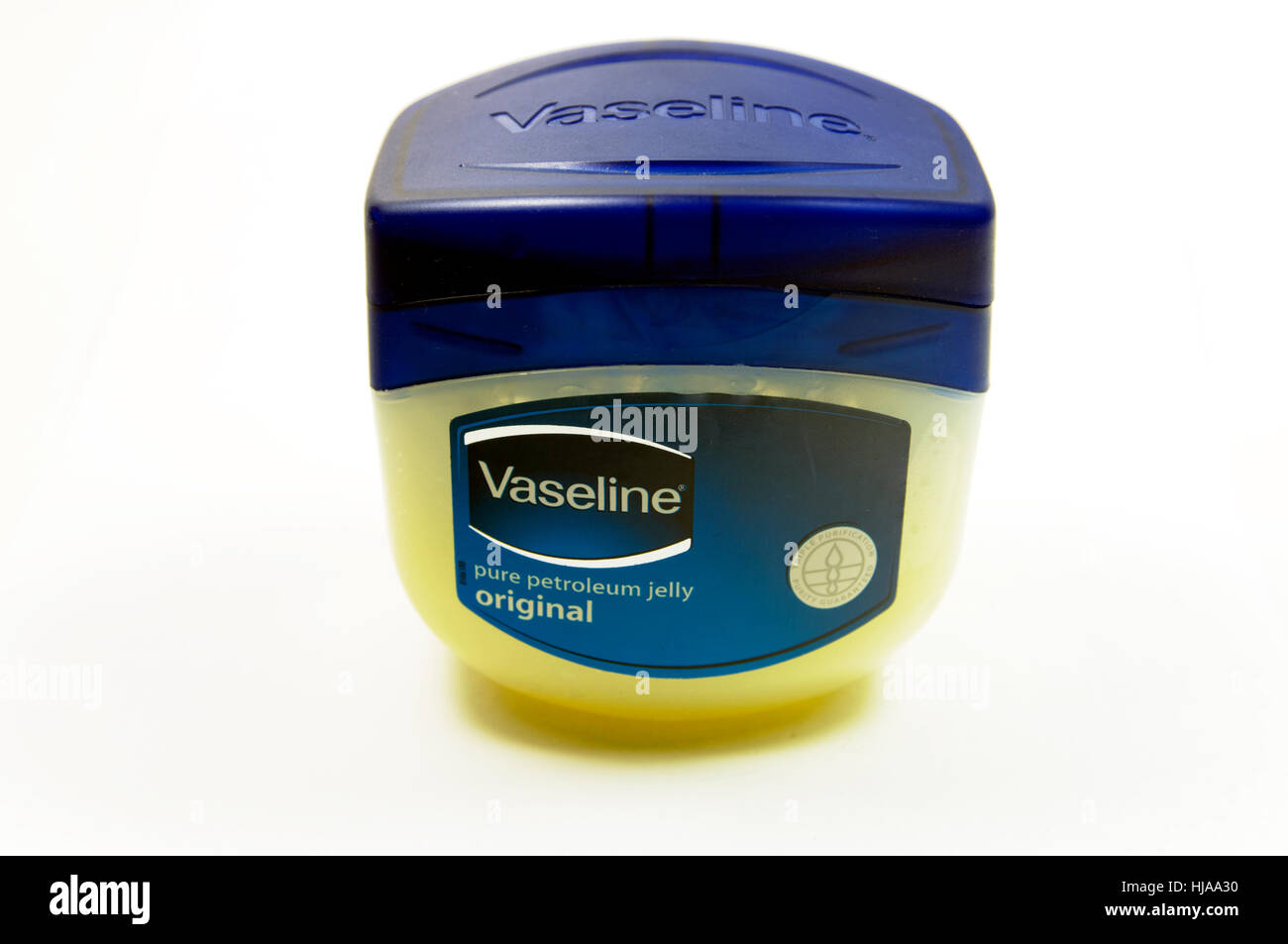 Vaseline pure petroleum jelly. Stock Photo