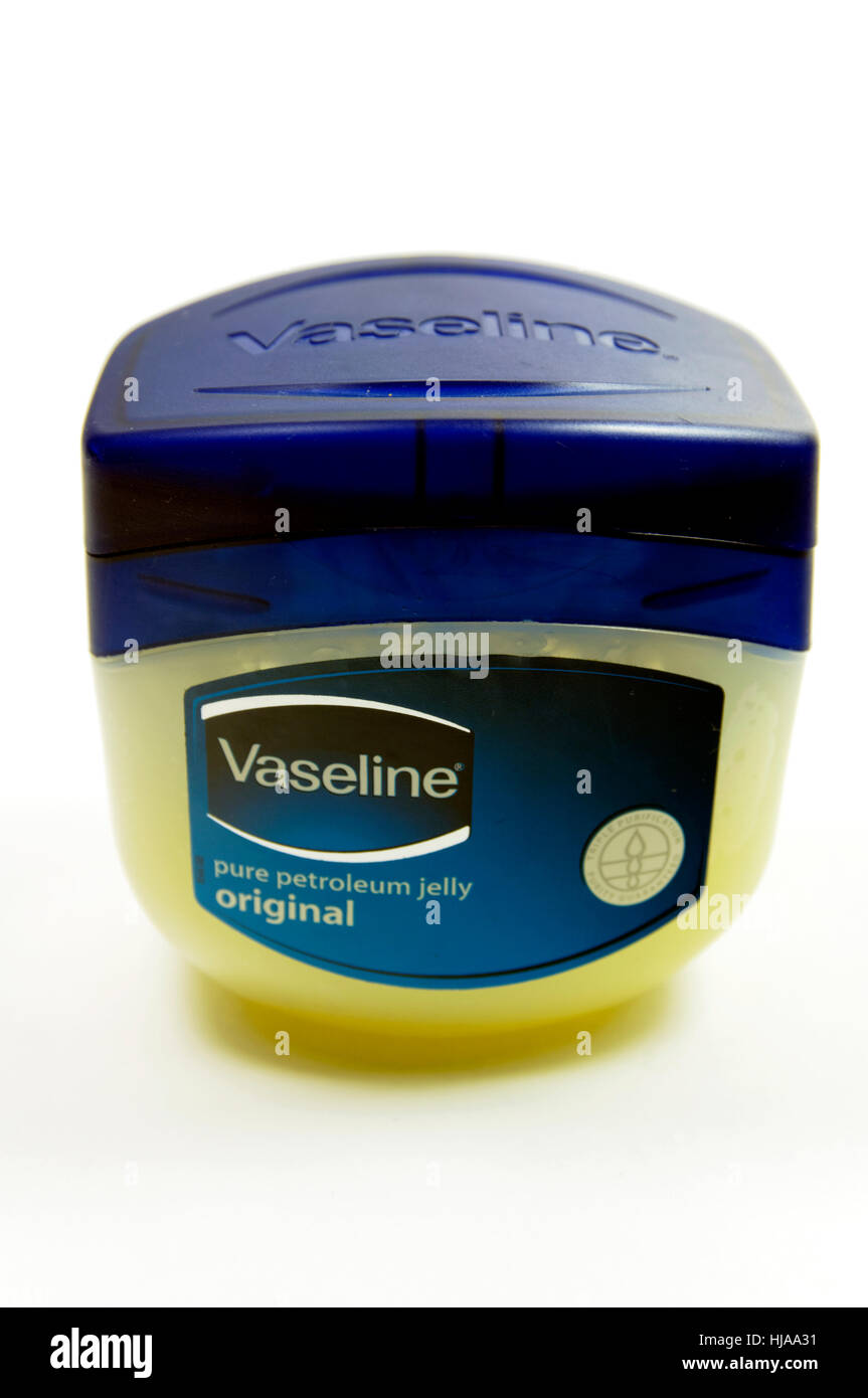 Vaseline pure petroleum jelly. Stock Photo