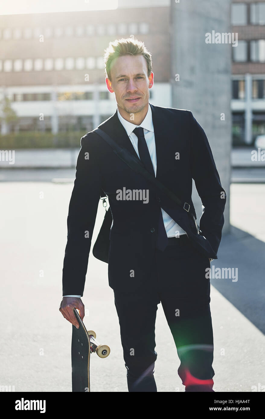 Vertical shot successful male hi-res stock photography and images - Alamy