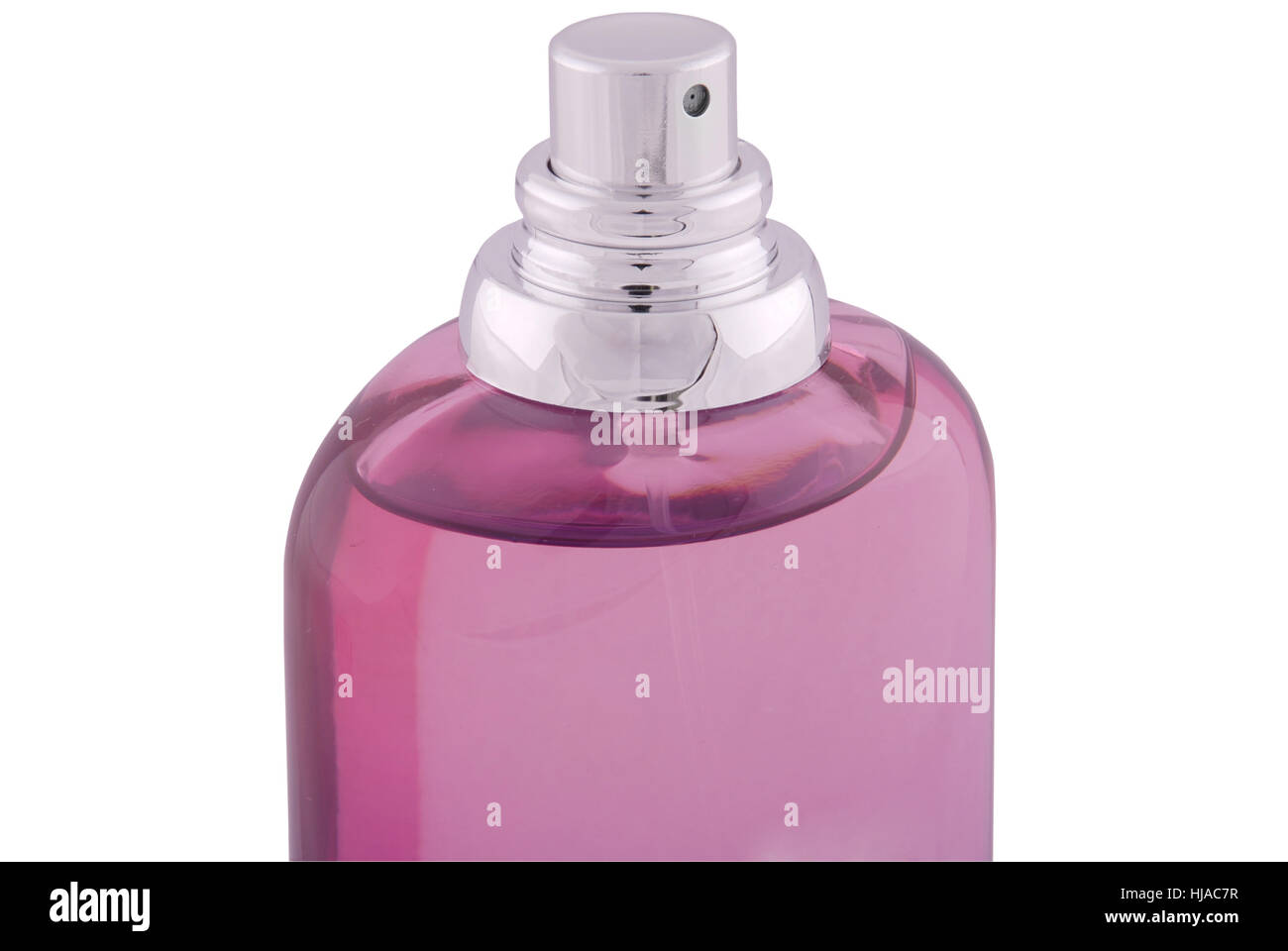Pink perfume bottle isolated on white, includes path Stock Photo Alamy