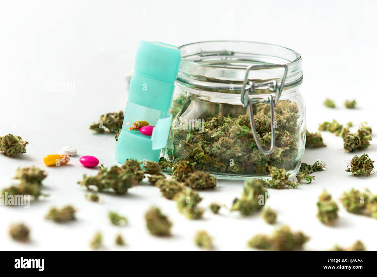 Cannabis as alternative medicine Stock Photo