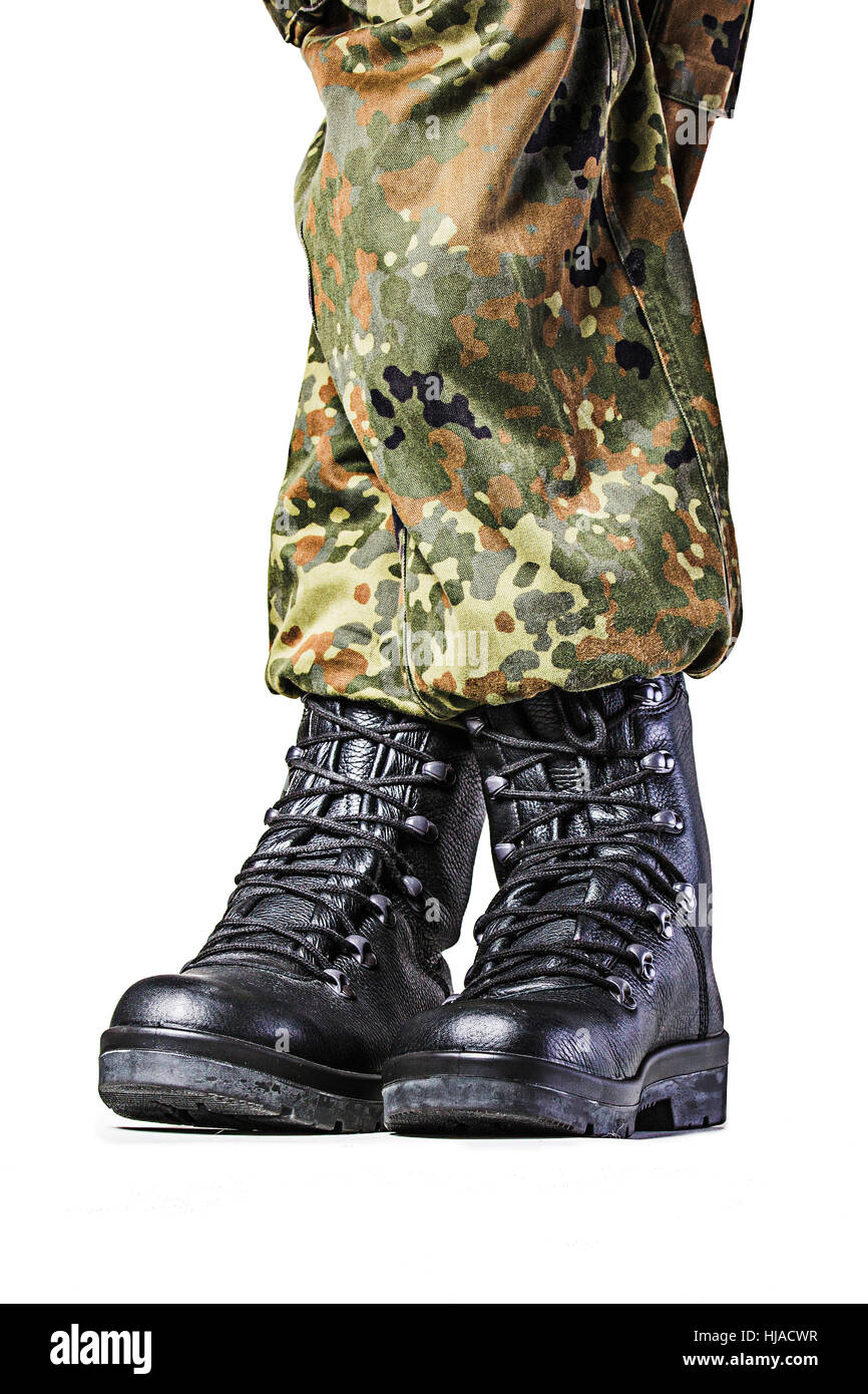 boot, army, soldier, uniform, german armed forces, military, report, boot, Stock Photo