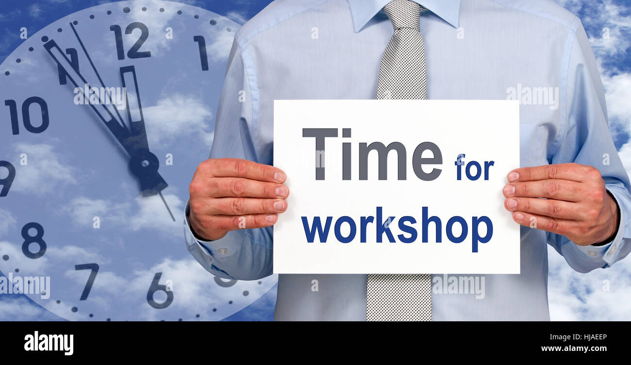 time for workshop Stock Photo