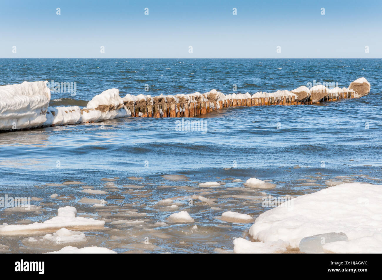 winter, water, baltic sea, salt water, sea, ocean, ice, frost, wave, floe, Stock Photo