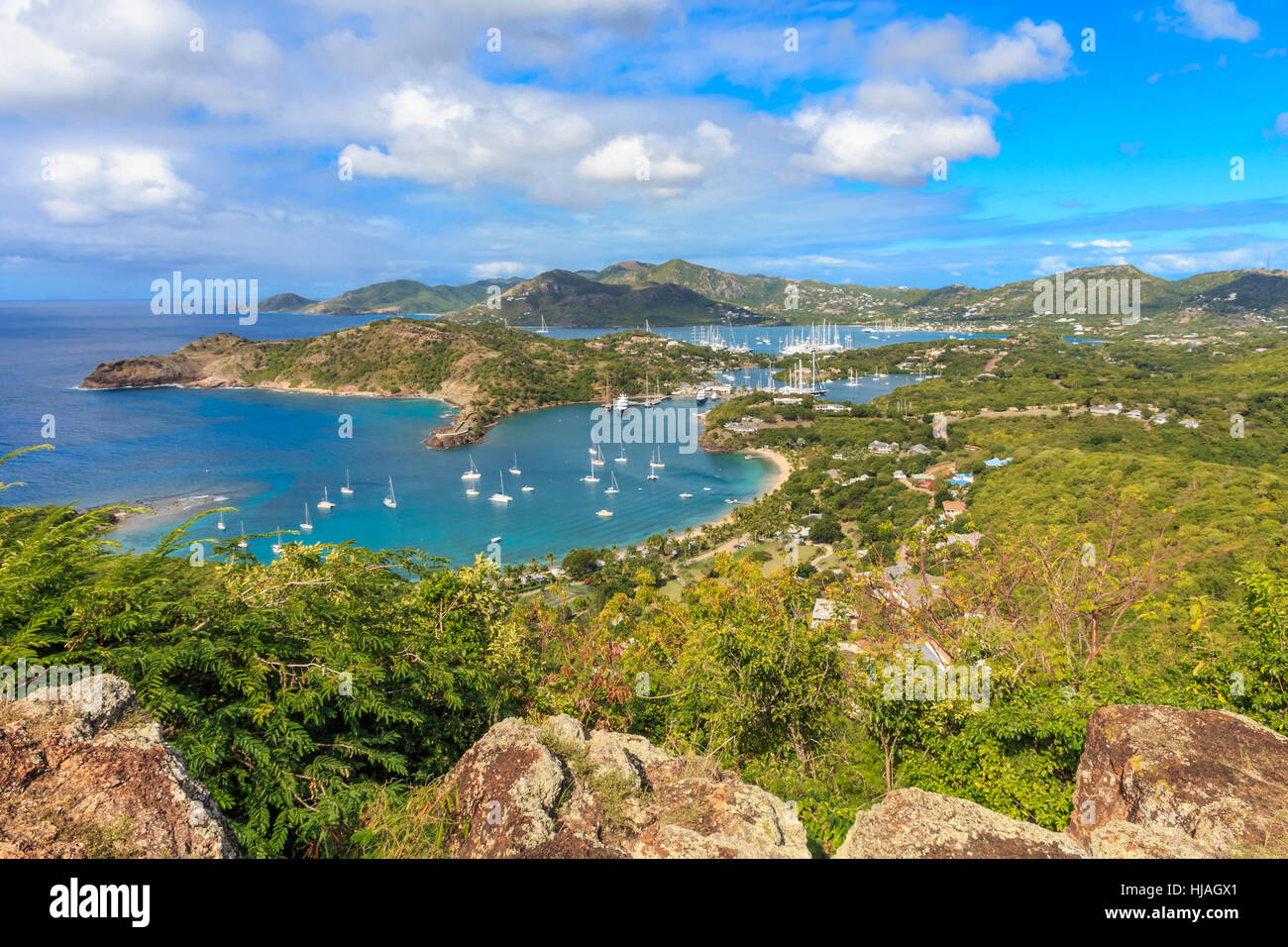 Antigua green island aerial hi-res stock photography and images - Alamy