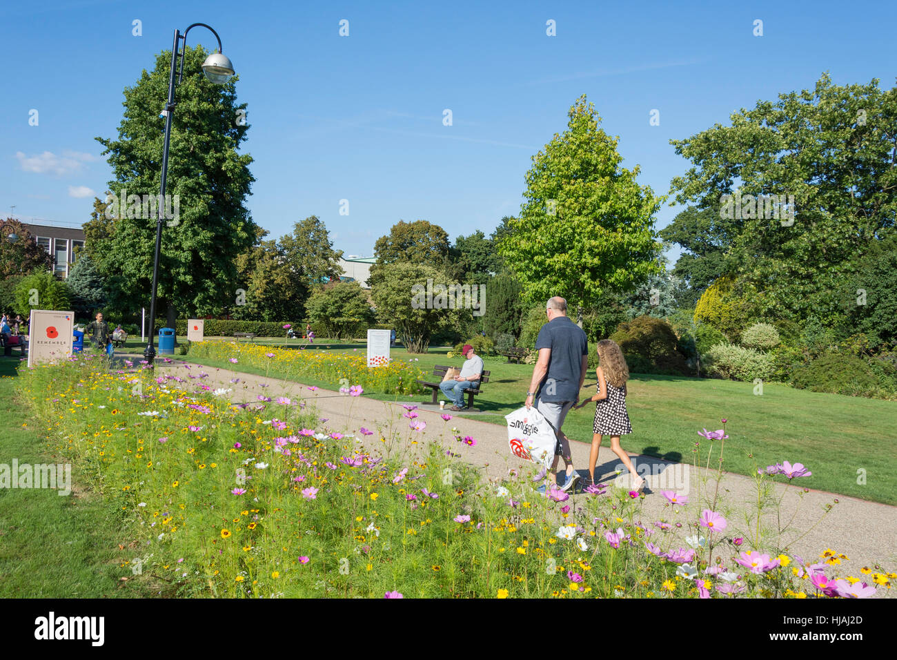 Memorial Gardens, Crawley, West Sussex, England, United Kingdom Stock Photo