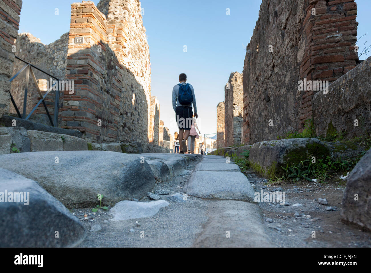 Ruins of a major important roman city. Pompeii, Campania. Italy Stock ...