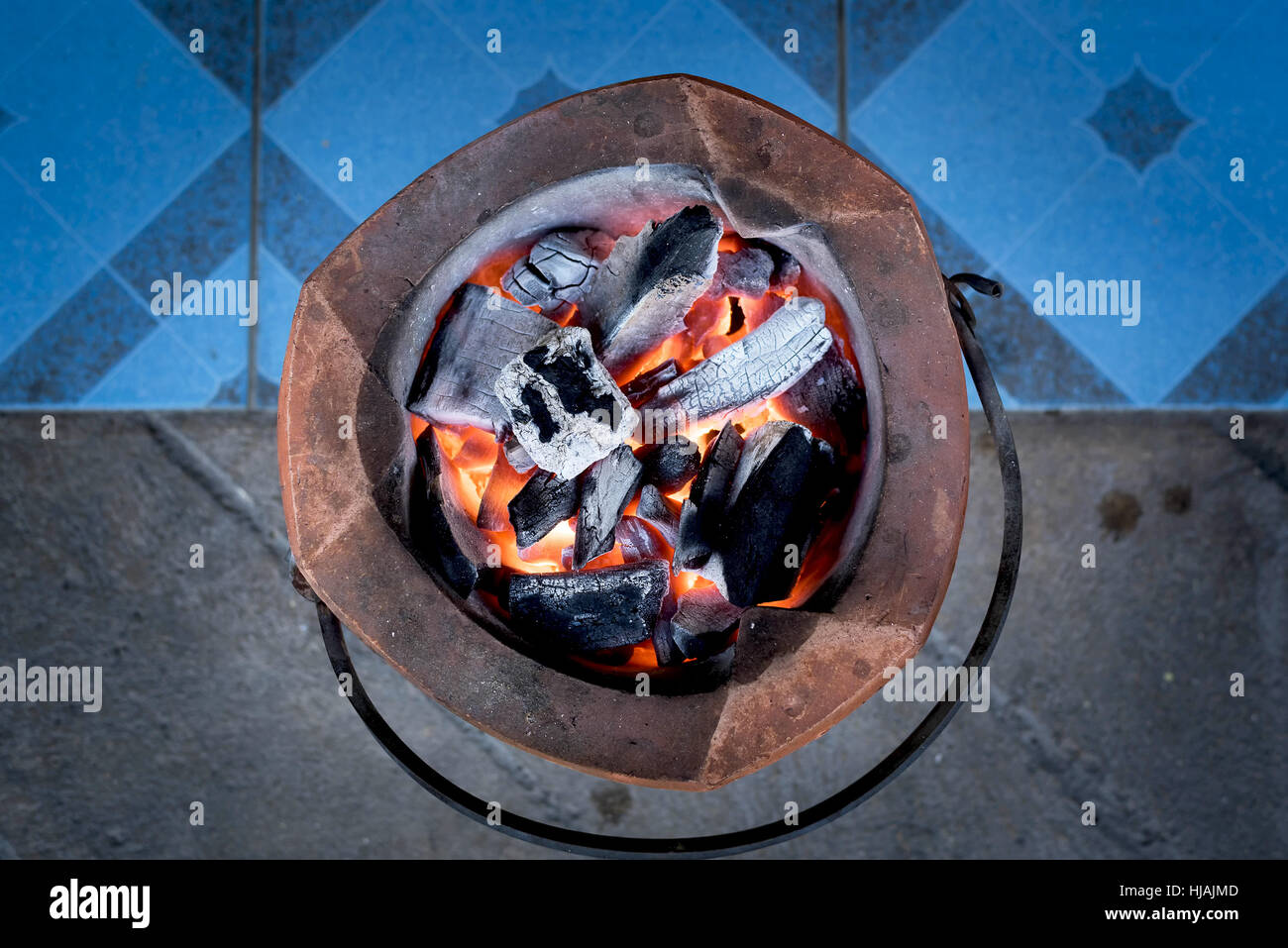 Stove burn heat fireplace a charcoal fire Stock Photo Alamy