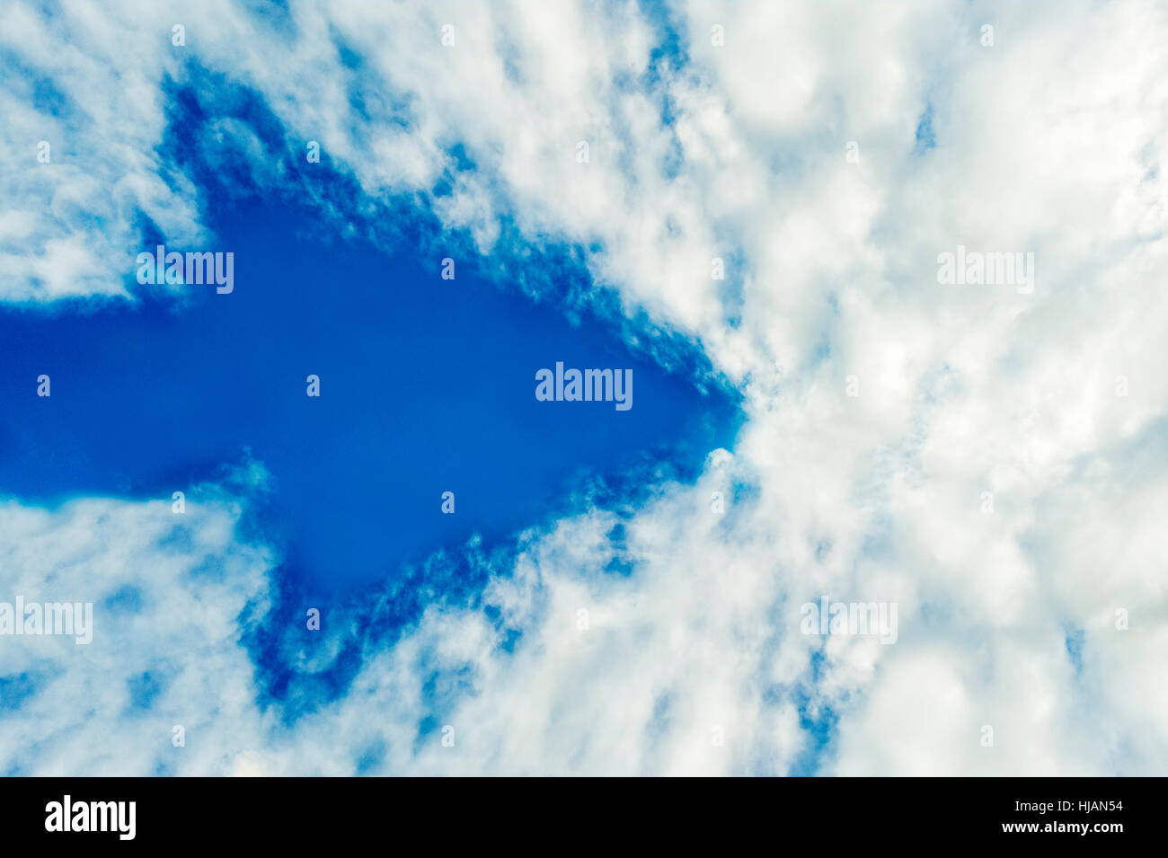 Blue sky and clouds with copy space. Stock Photo