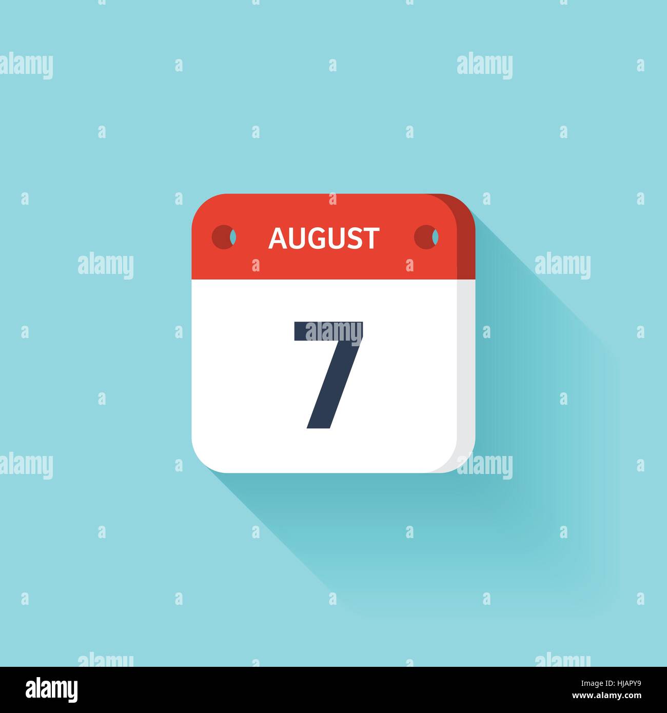 Saturday august 7 Stock Vector Images Alamy