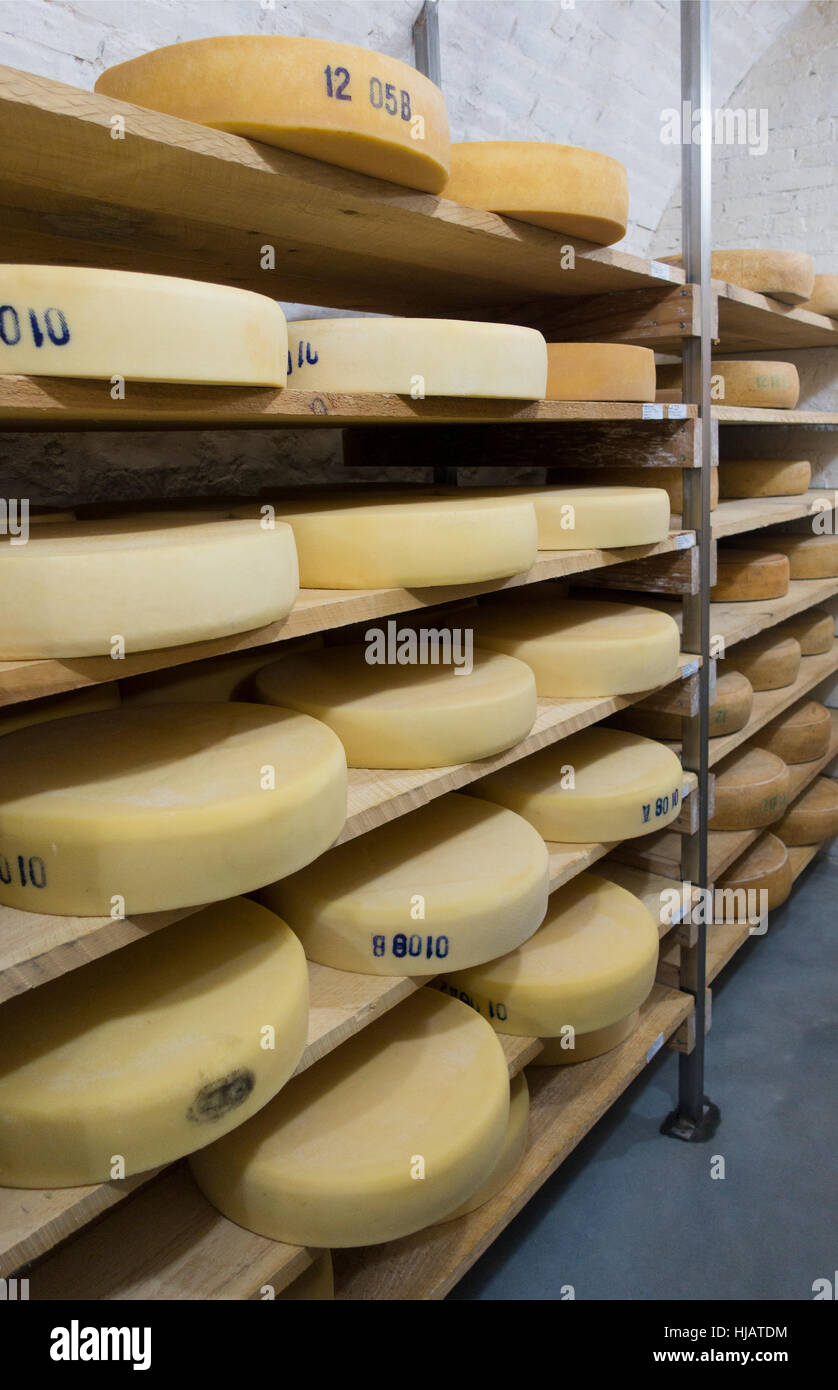 Crown cheese finish caves in Brooklyn nyc Stock Photo Alamy