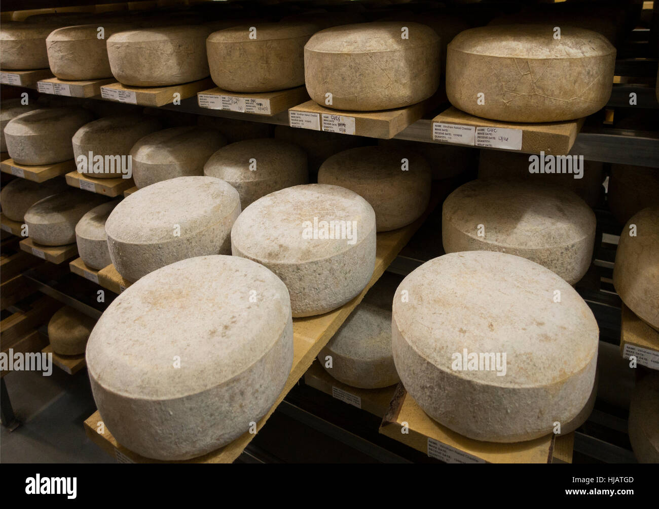 Crown cheese finish caves in Brooklyn nyc Stock Photo Alamy