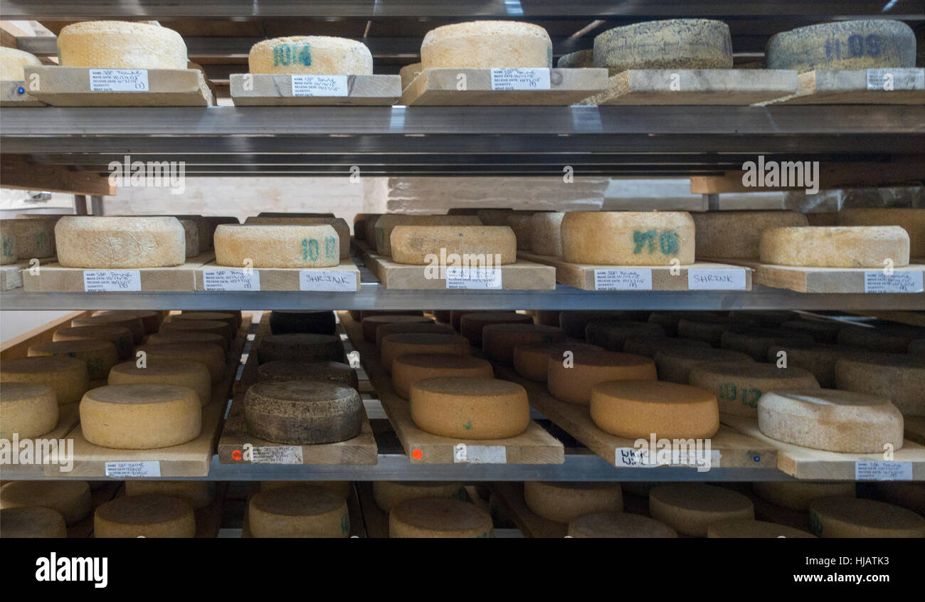 Crown cheese finish caves in Brooklyn nyc Stock Photo Alamy