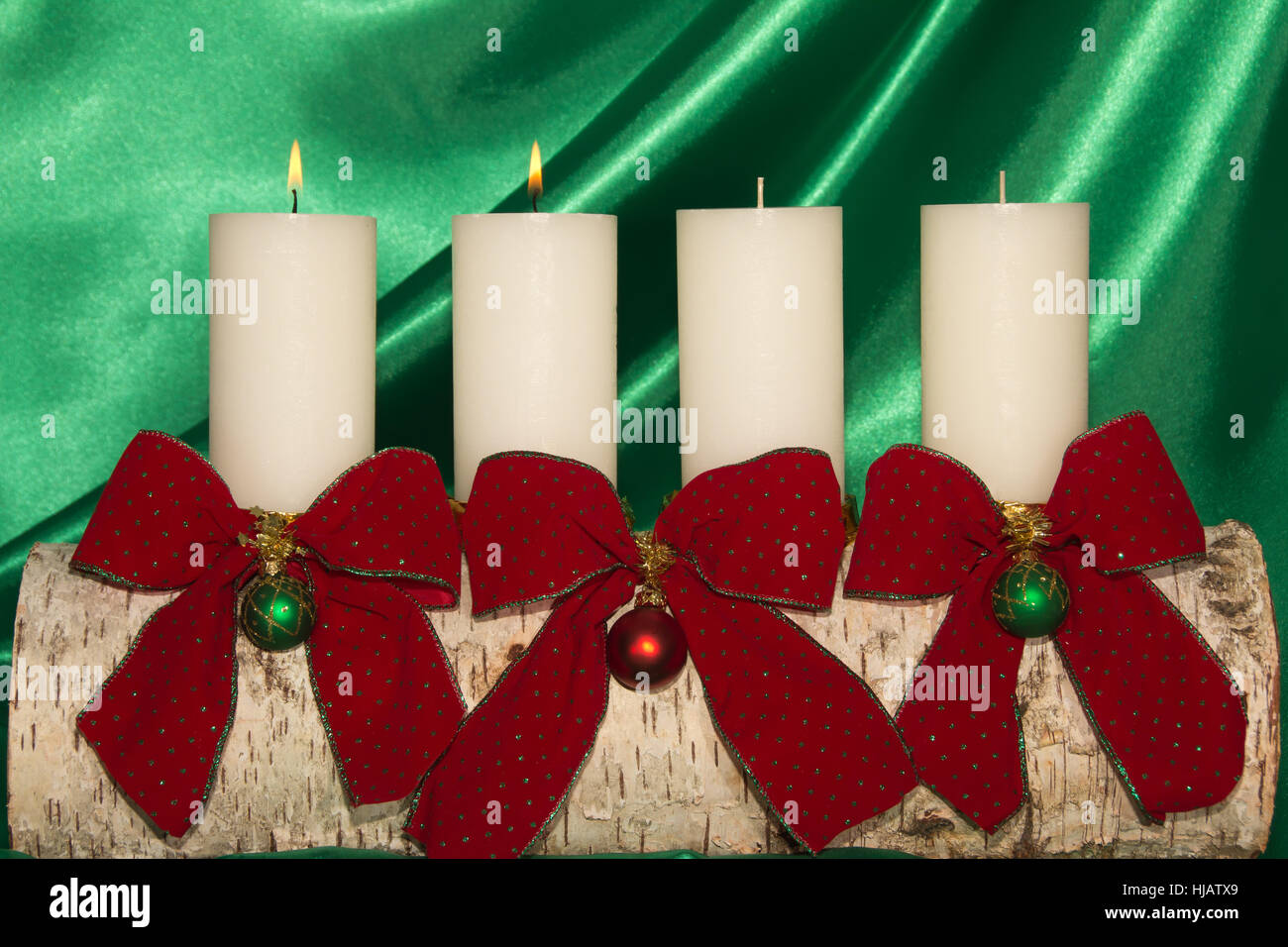 advent, candles, advent wreath, second, candlelight, two, shine, shines