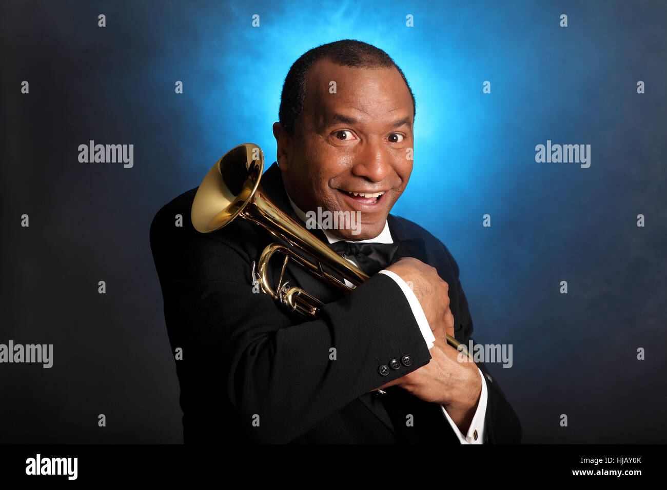 baby trumpet Stock Photo