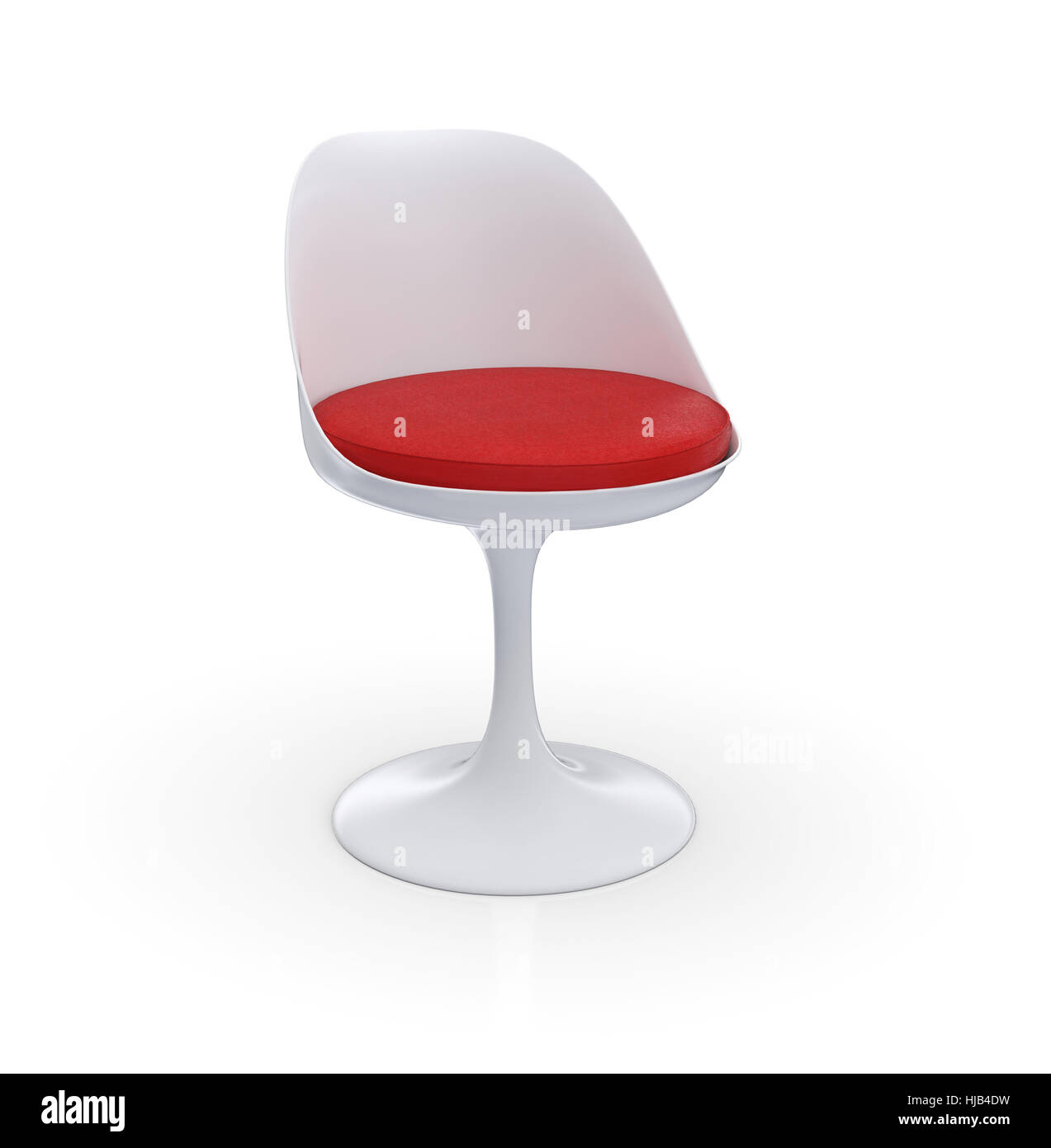 futuristic chair - white red Stock Photo - Alamy