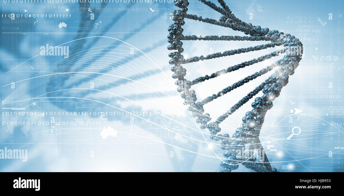Background high tech image of dna molecule Stock Photo - Alamy