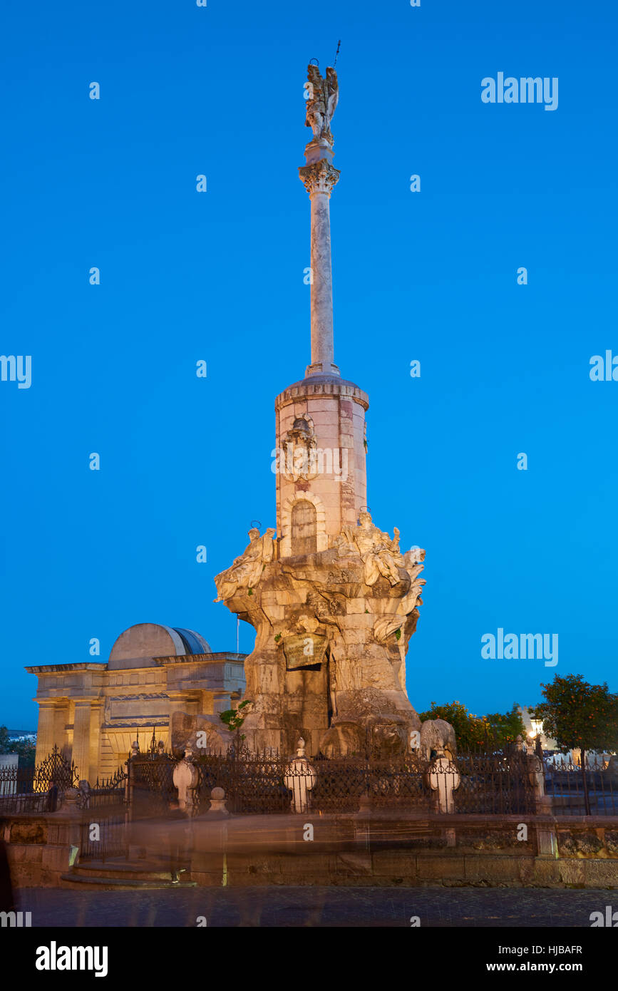 Triumphal monument of San Rafael in Cordoba, Córdoba, Andalusia, Spain, Europe Stock Photo