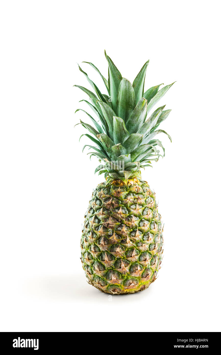 Natural Pineapple Isolated on White Stock Photo Alamy