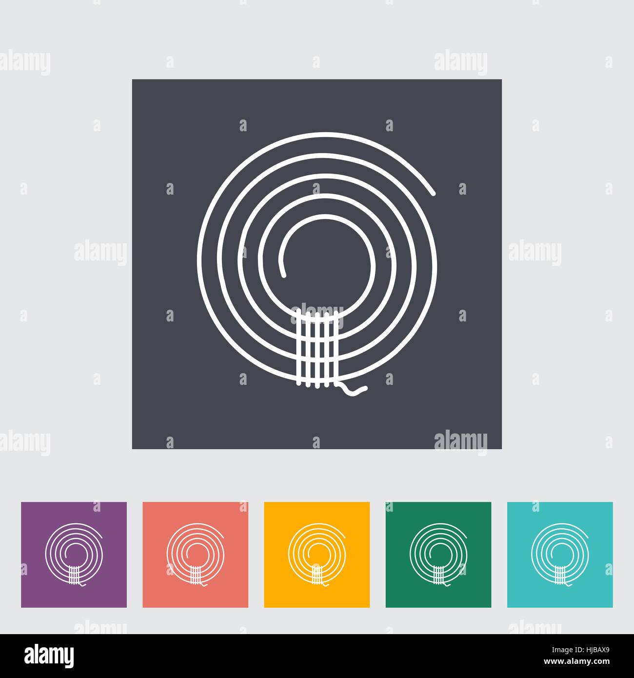 Button and rope Stock Vector Images - Alamy