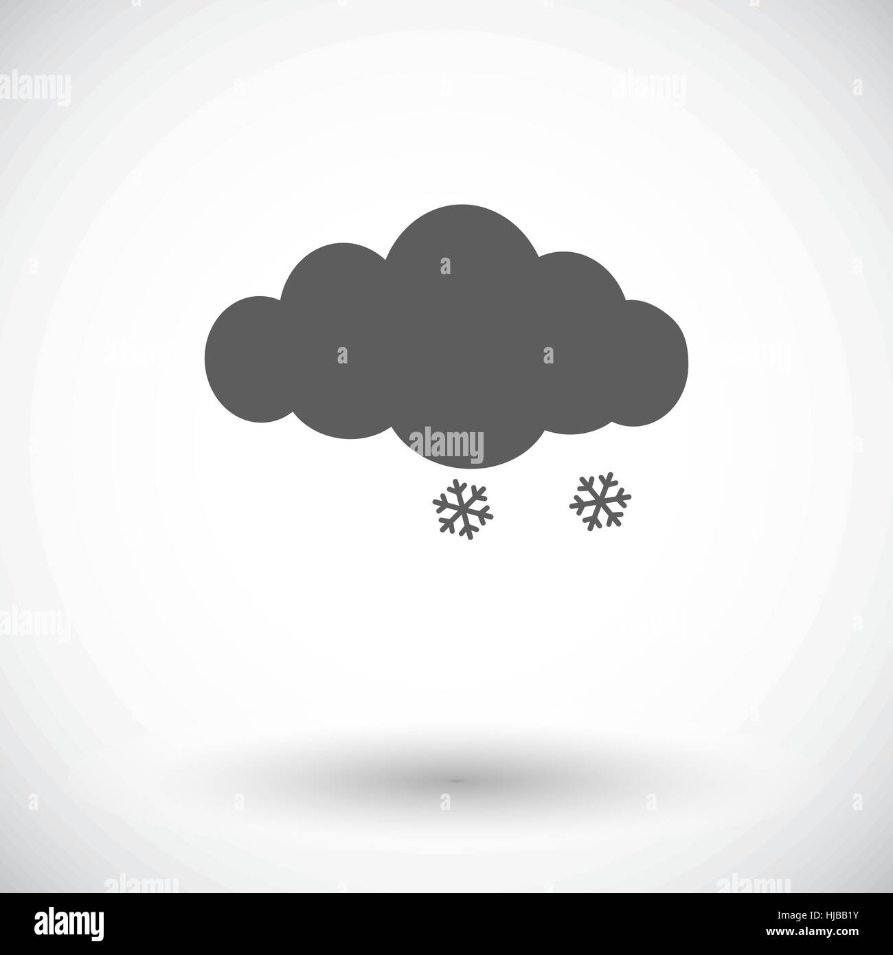 Snow. Single flat icon on white background. Vector illustration Stock ...