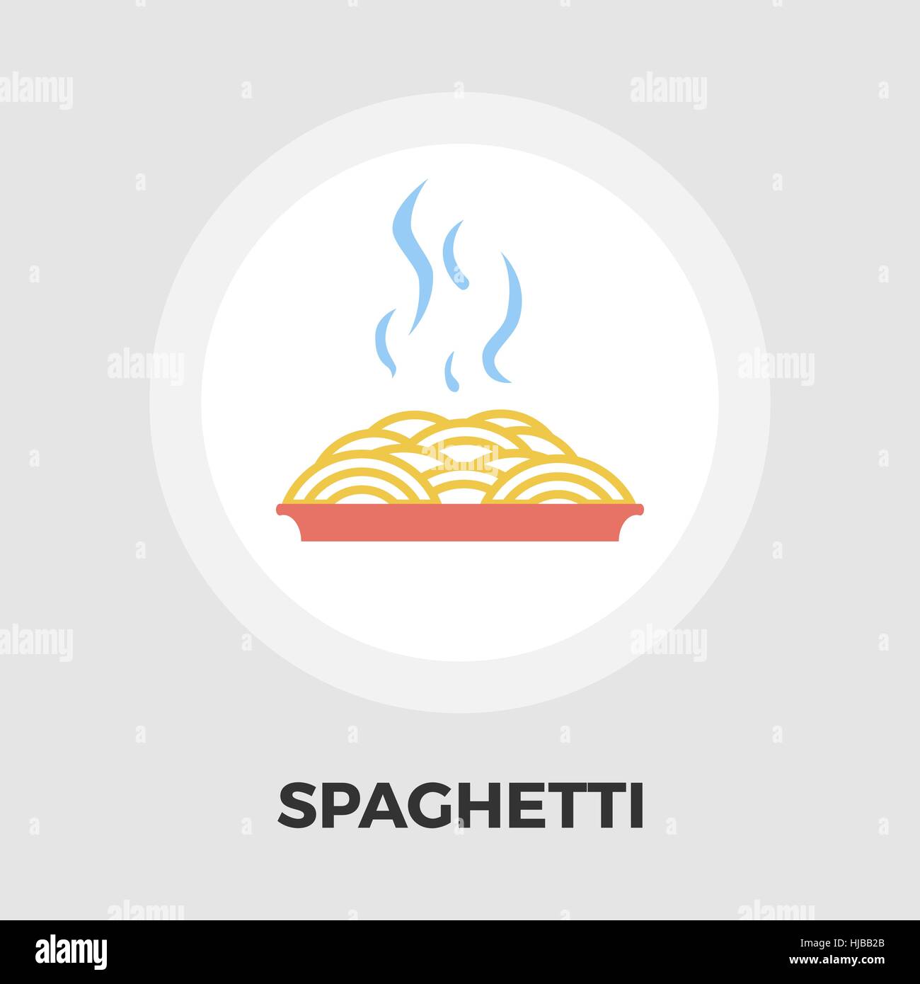 Spaghetti icon vector. Flat icon isolated on the white background ...