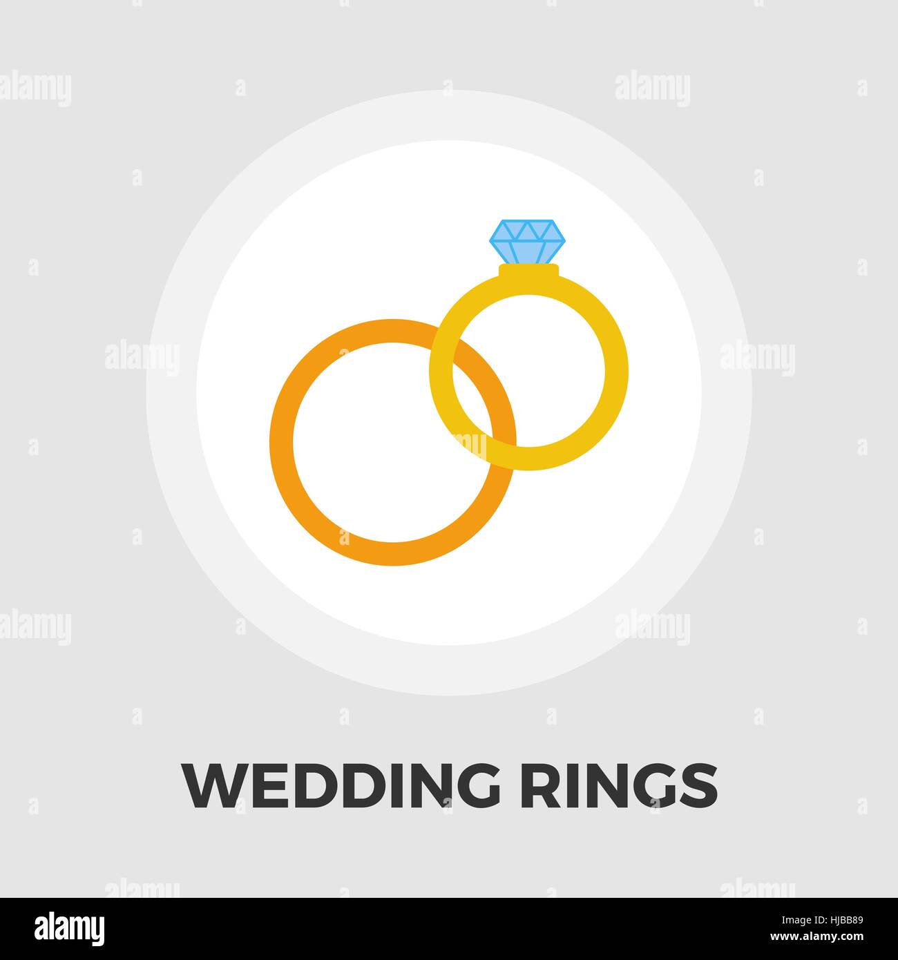 Wedding rings icon vector. Flat icon isolated on the white background ...
