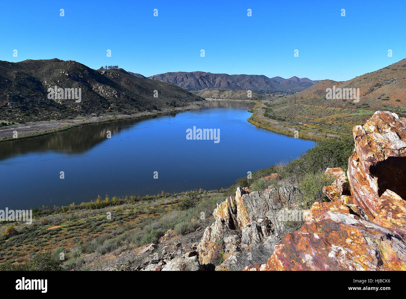 Escondido california lake hodges hires stock photography and images