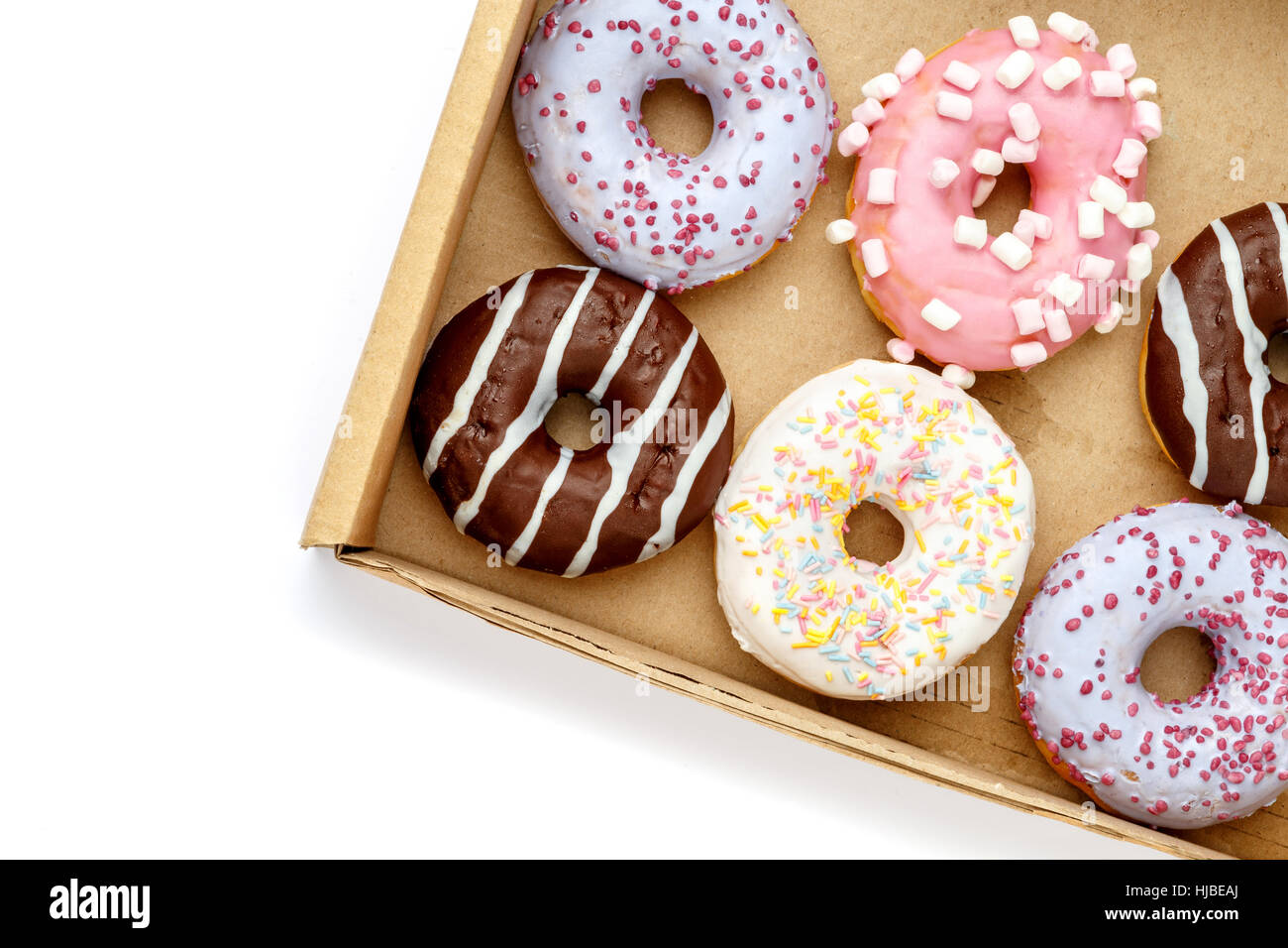 Donuts isolated on white Stock Photo - Alamy