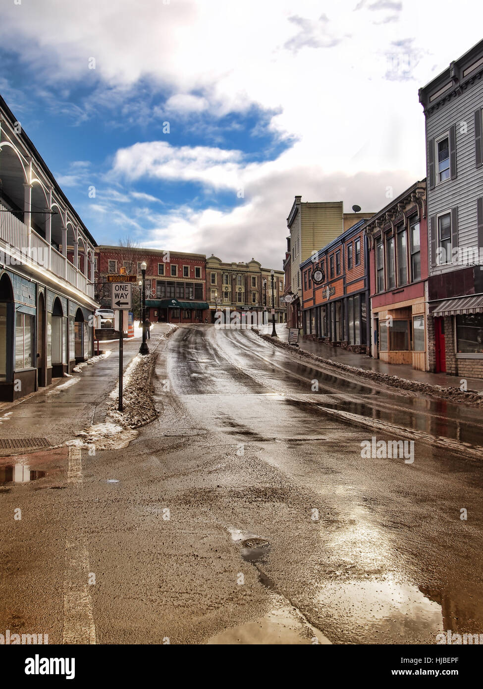 Saranac Lake , New York, USA. January 19, 2017. The beautiful small