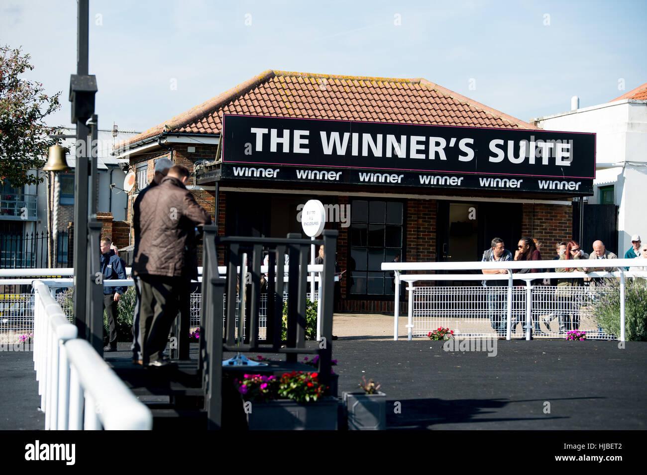 The winners suite at Brighton racecourse, Sussex, UK Stock Photo