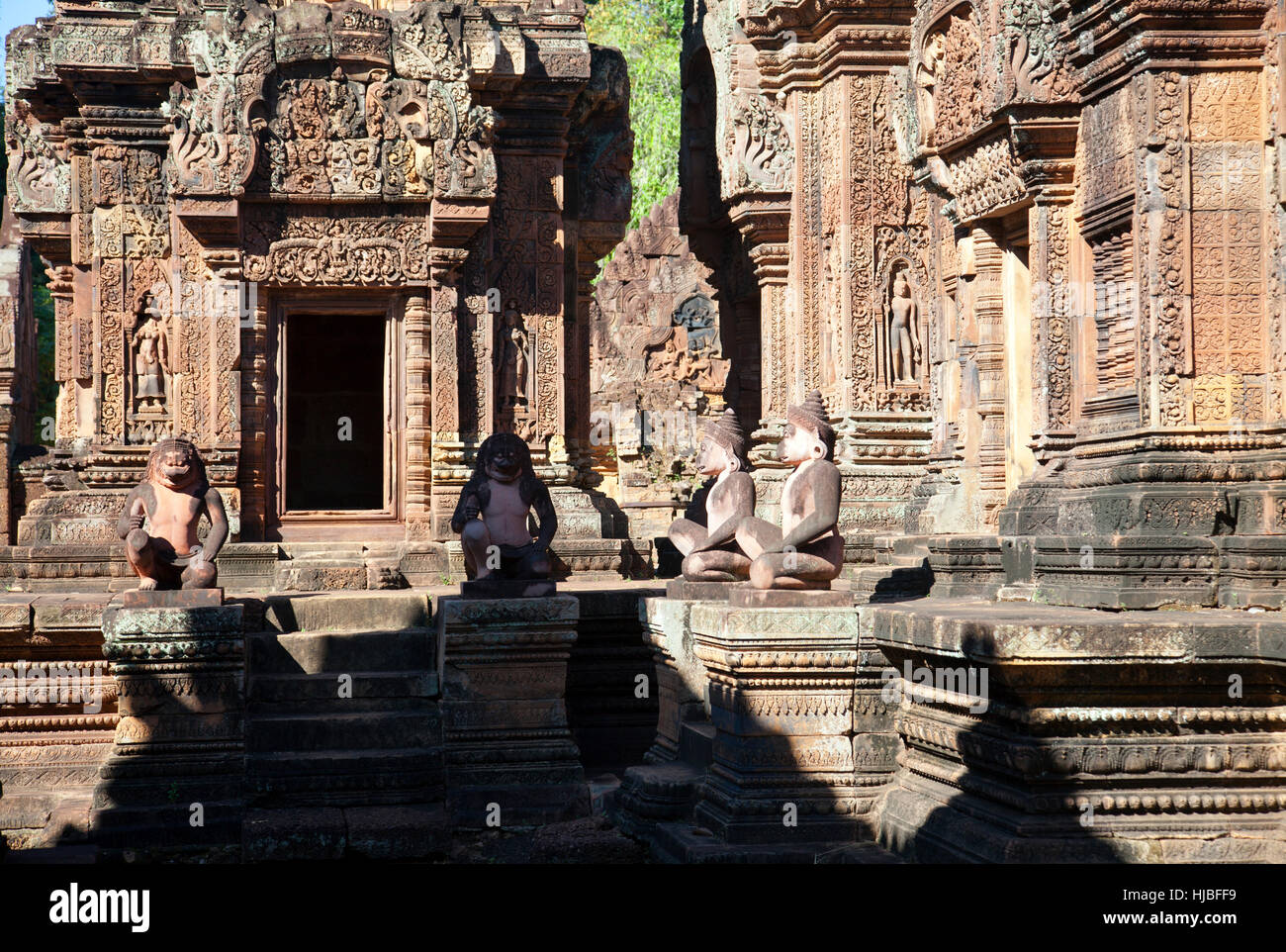 Banteay Srei Temple in Siem Reap, Cambodia Stock Photo