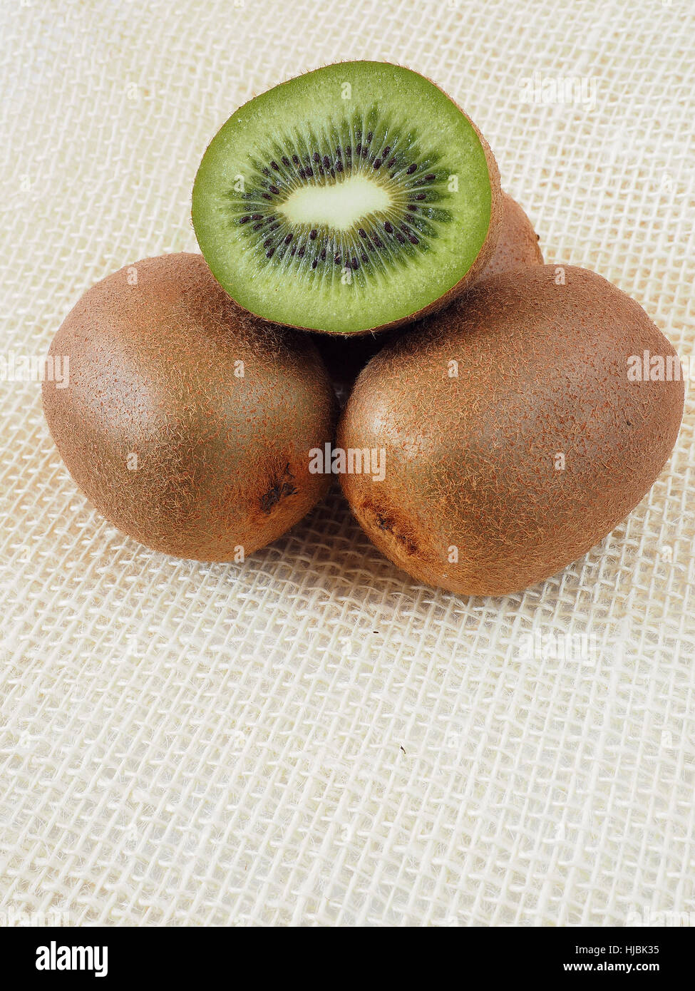 Fresh kiwi fruits Stock Photo
