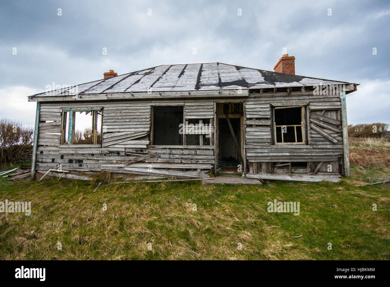 A derelict house on the Dingle Peninsula in Kerry, Ireland Stock Photo