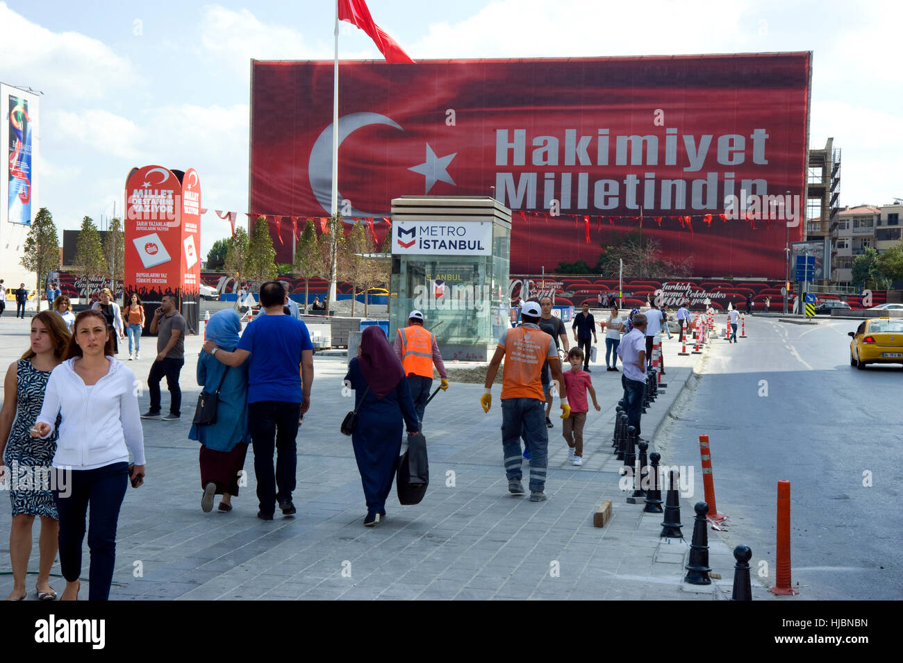 Taksim Square in istanbul, Turkey Stock Photo