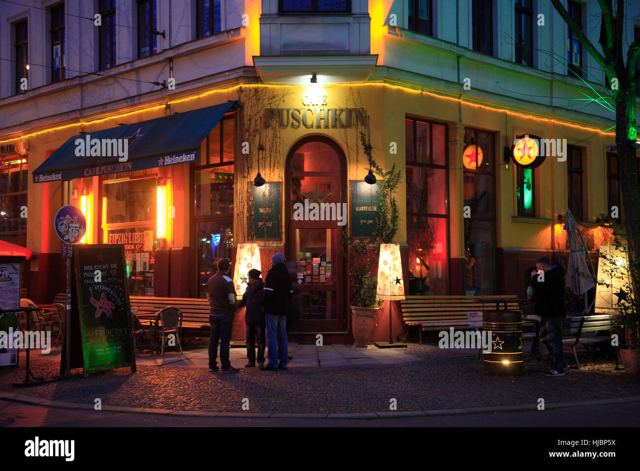 Restaurant PUSCHKIN , Karl Liebknecht Strasse, Leipzig, Saxony, Germany