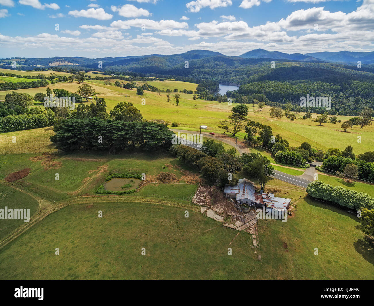 Aerial summer rural landscape hi-res stock photography and images - Alamy