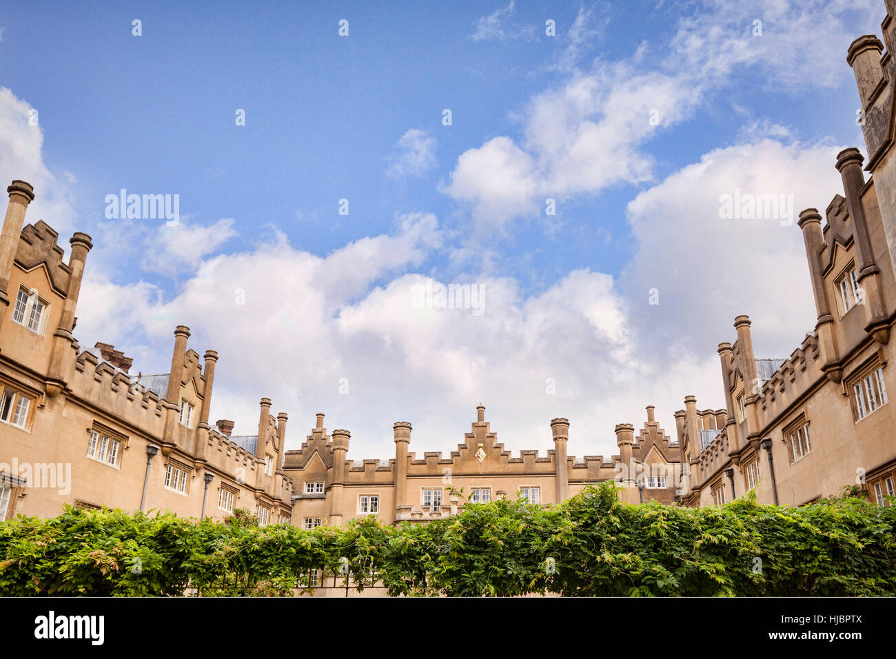 Hall Court of Sidney Sussex College,Cambridge, England, UK Stock Photo
