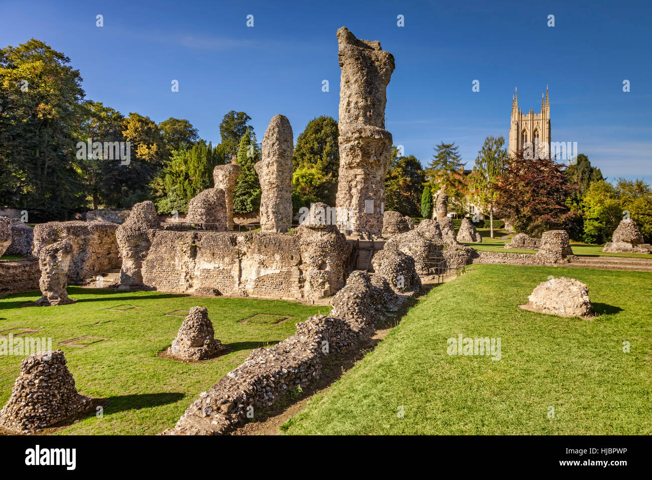 Bury St Edmunds Abbey and Cathedral, Cambridgeshire, England, UK Stock Photo Alamy