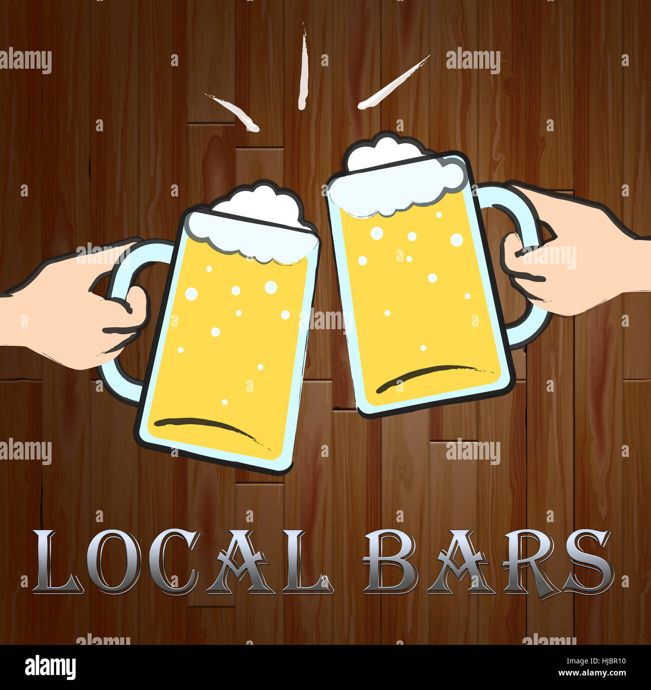 Local Bars Beers Meaning Neighborhood Pubs Or Taverns Stock Photo Alamy