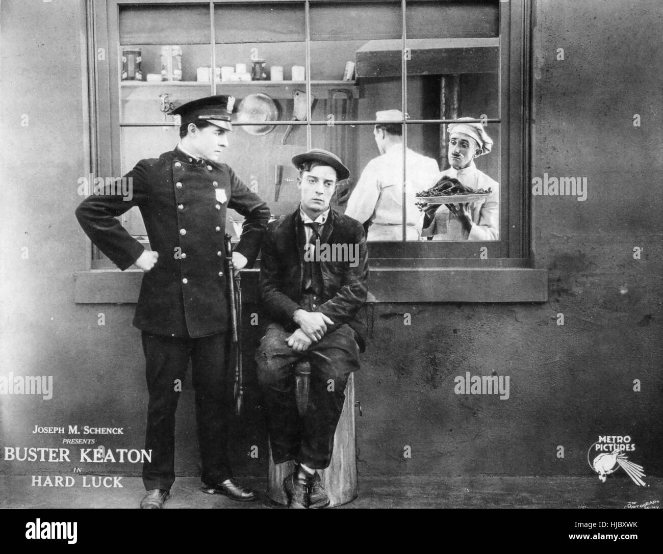 HARD LUCK 1921 Metro Pictures silent film with Buster Keaton Stock ...