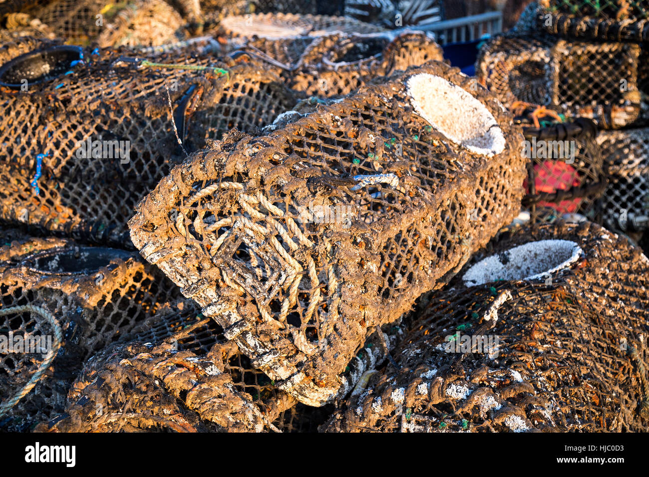 lobster pots, Stock Photo