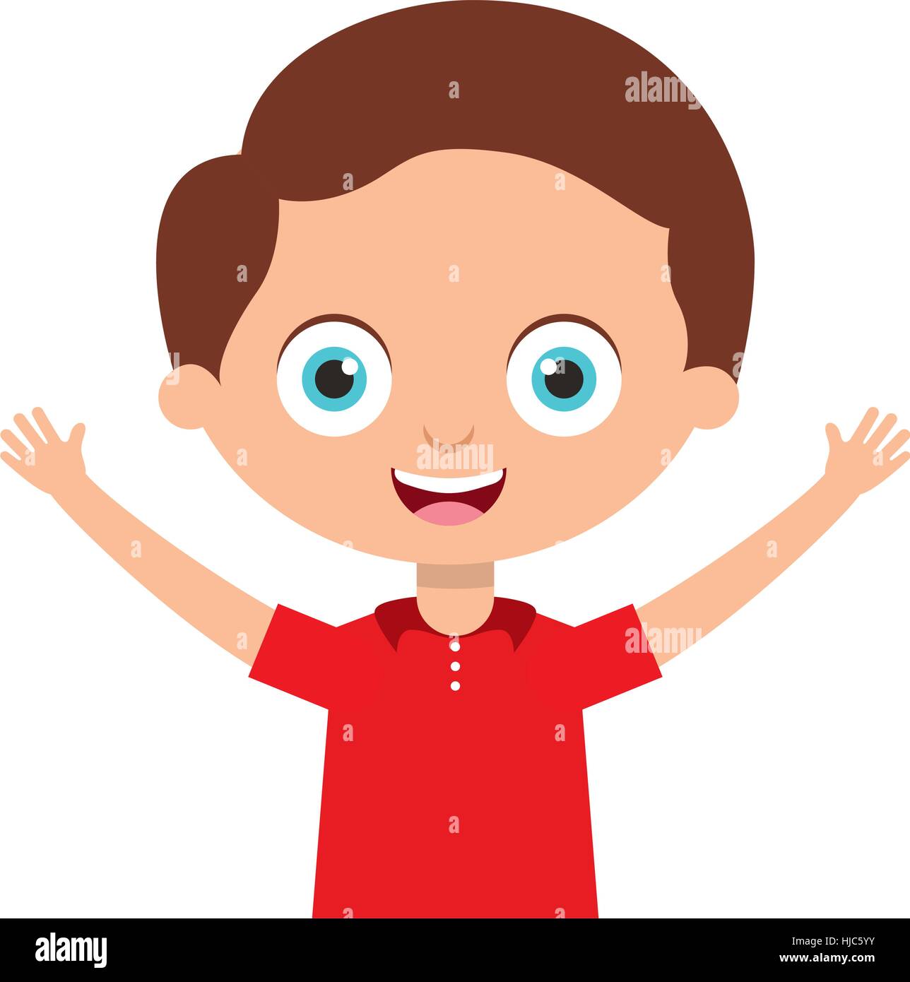 cute little boy character vector illustration design Stock Vector Image ...