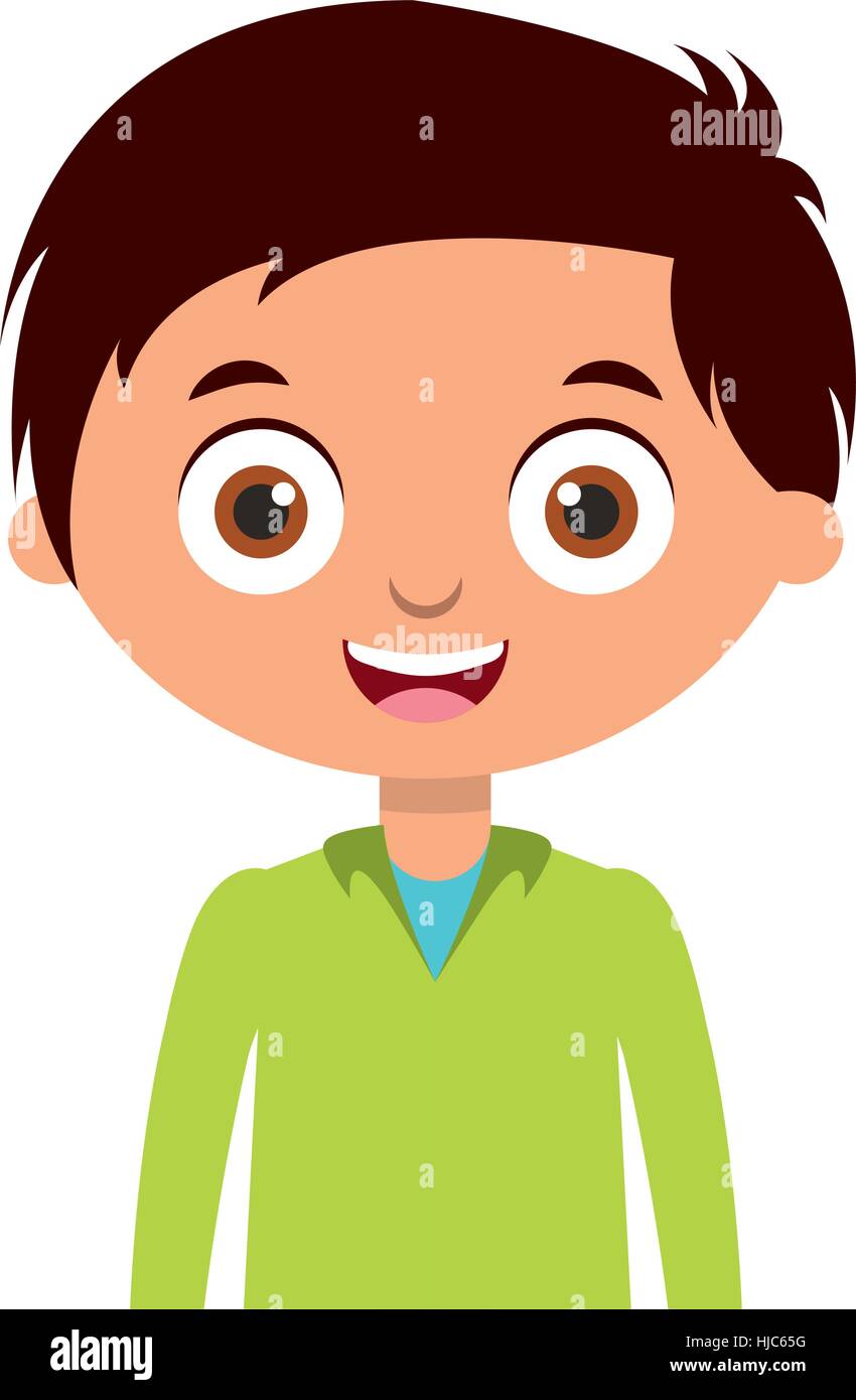 cute little boy character vector illustration design Stock Vector Image ...