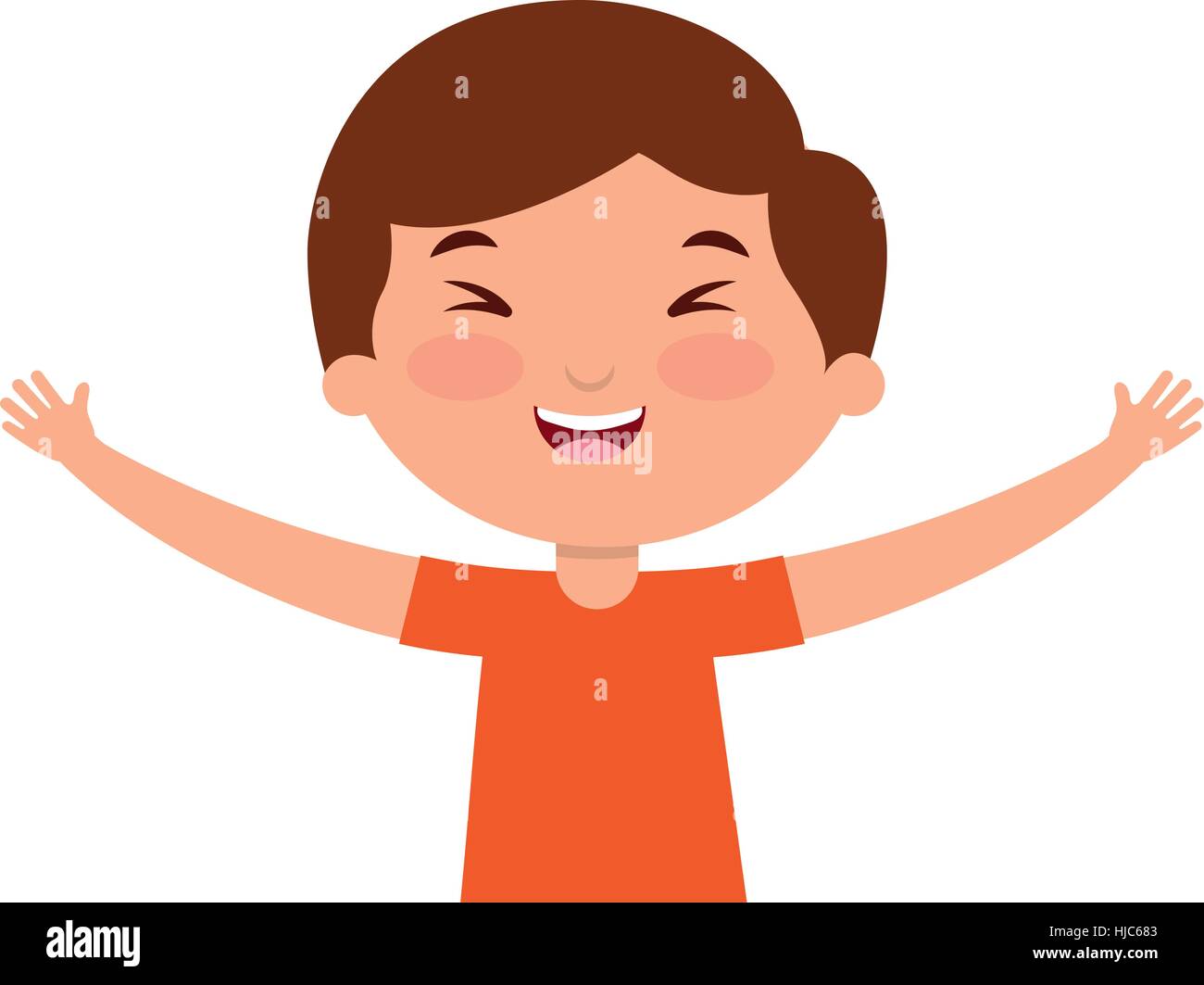 cute little boy character vector illustration design Stock Vector Image ...