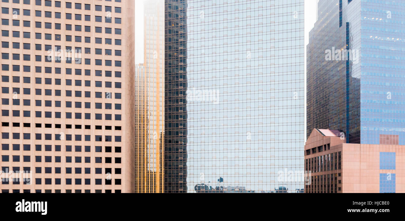 detail of office buildings in Downtown Minneapolis, MN Stock Photo