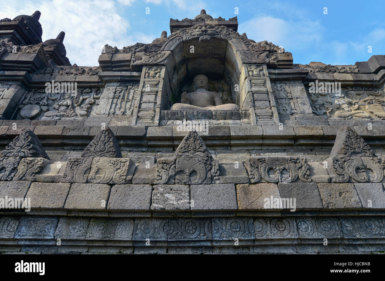 Borobudur temple in Yogyakarta, Java, Indonesia Stock Photo