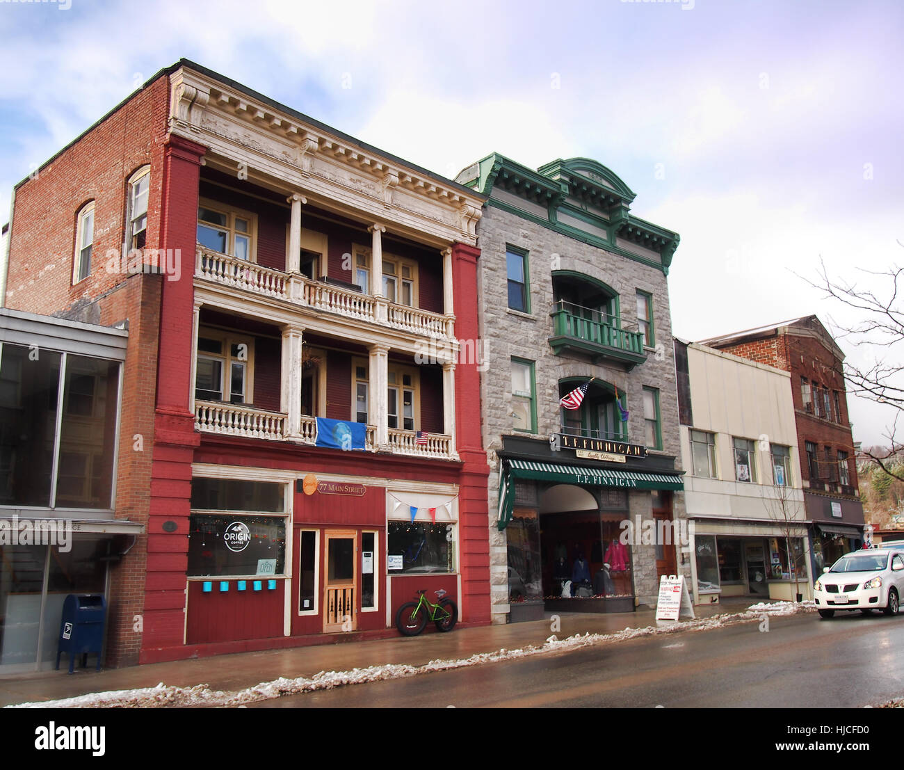 Saranac Lake , New York, USA. January 19, 2017. The beautiful small